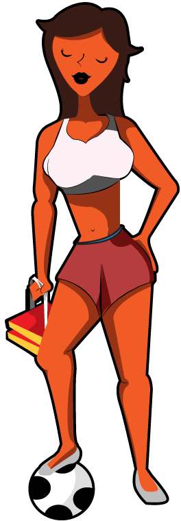 Concepto de las selección femenina de fútbol de Costa Rica.