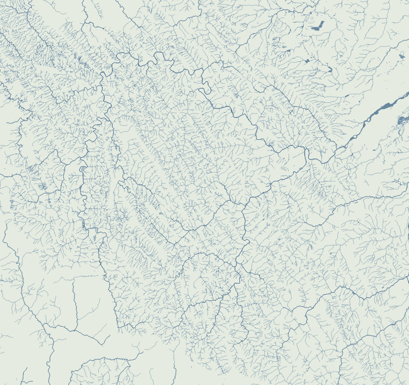 Water features in western Ukraine