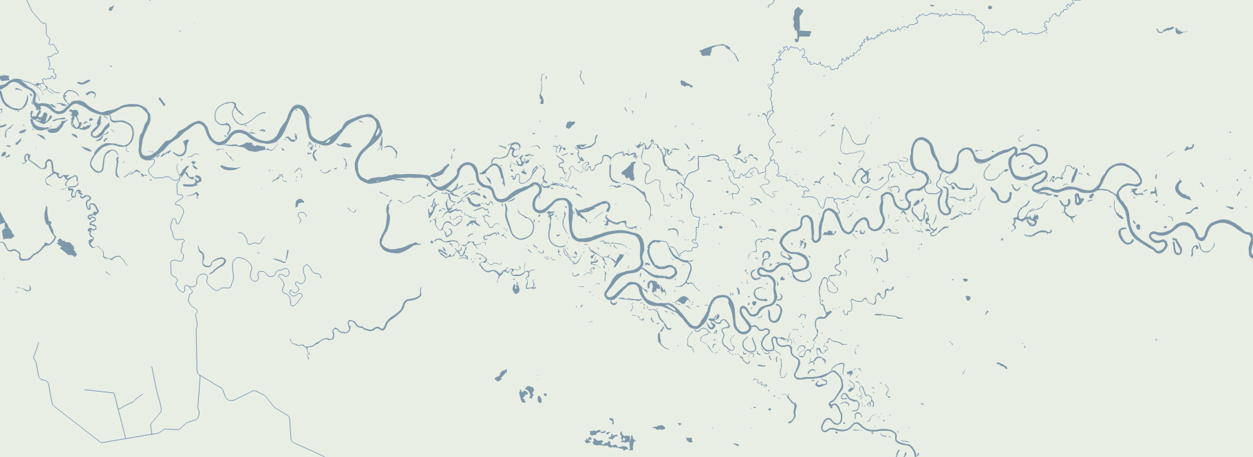 Map of a river in Ukraine